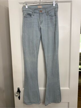 Mother light wash runaway jeans size 27